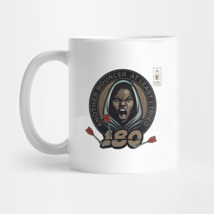 Darts 180 Onehundredandeigthy Bullseye Brown Player Mug